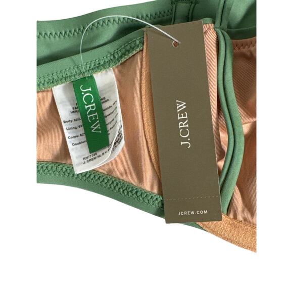 NWT J. Crew Balconette Underwire Bikini Top Green Size 34B - Picture 6 of 12